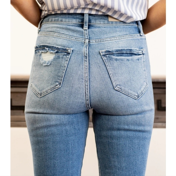 Cello Ruby High Rise Cut Hem Skinny - Picture 2 of 8